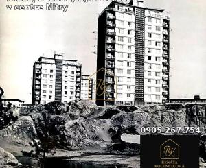 Na predaj 2-i byt s terasou okolo bytu priamo v centre Nitry