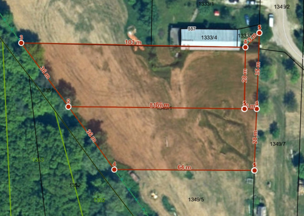 Stavebný pozemok - Pohronský Ruskov - 2233m2