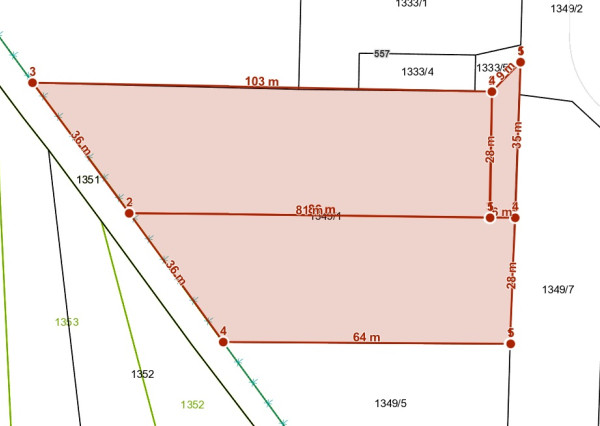 Stavebný pozemok - Pohronský Ruskov - 2233m2