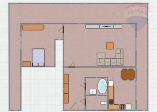 Na predaj 2-i byt s terasou okolo bytu priamo v centre Nitry