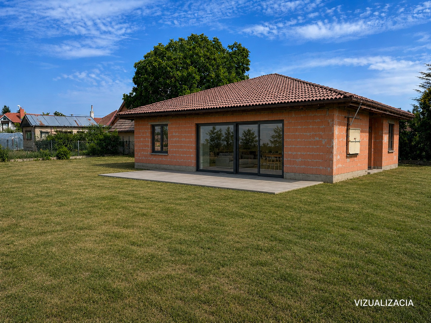 Hrubá stavba 5izbového rodinného domu + pozemok 606m2