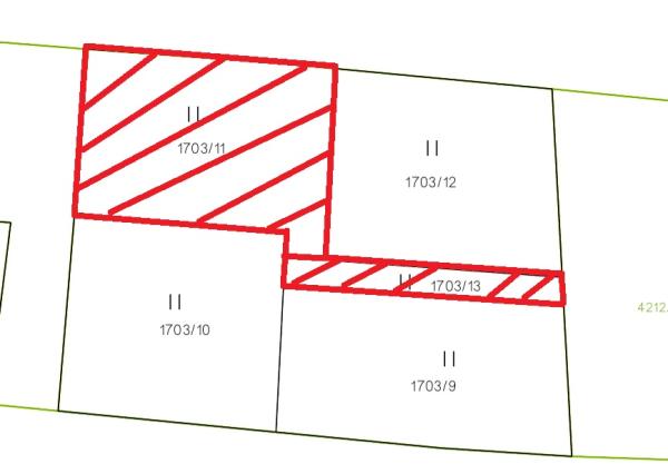 Handlová - záhrada pre chatku - 450m2