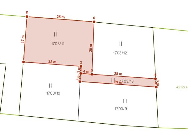 Handlová - záhrada pre chatku - 450m2