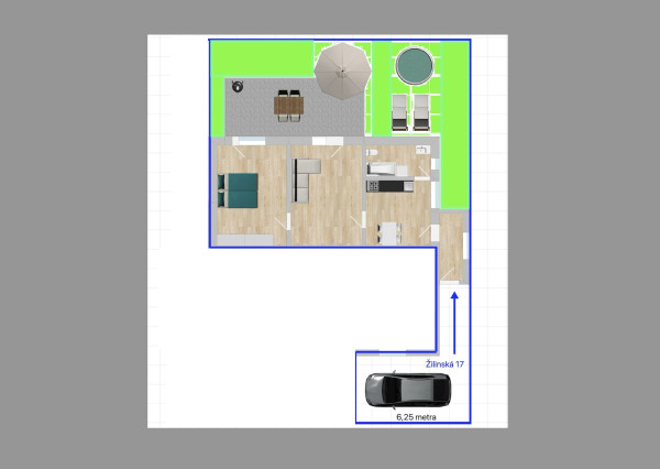 ZNÍŽENÁ CENA 2,5 I BYTU V DOME-TERASA,ZÁHRADA,PARKOVANIE