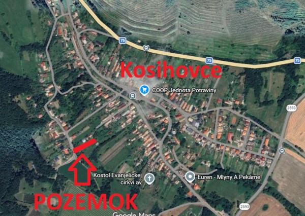 EXKLUZÍVNE - predaj stavebného pozemku - Kosihovce 1323m2